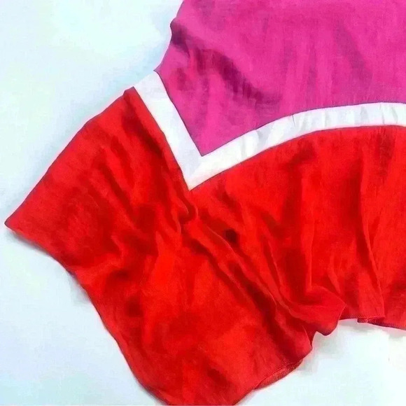 BCBGMAXAZRIA Womens Color Block Mixi Bright Bohemian Dress Spaghetti Straps NWOT - Picture 6 of 14